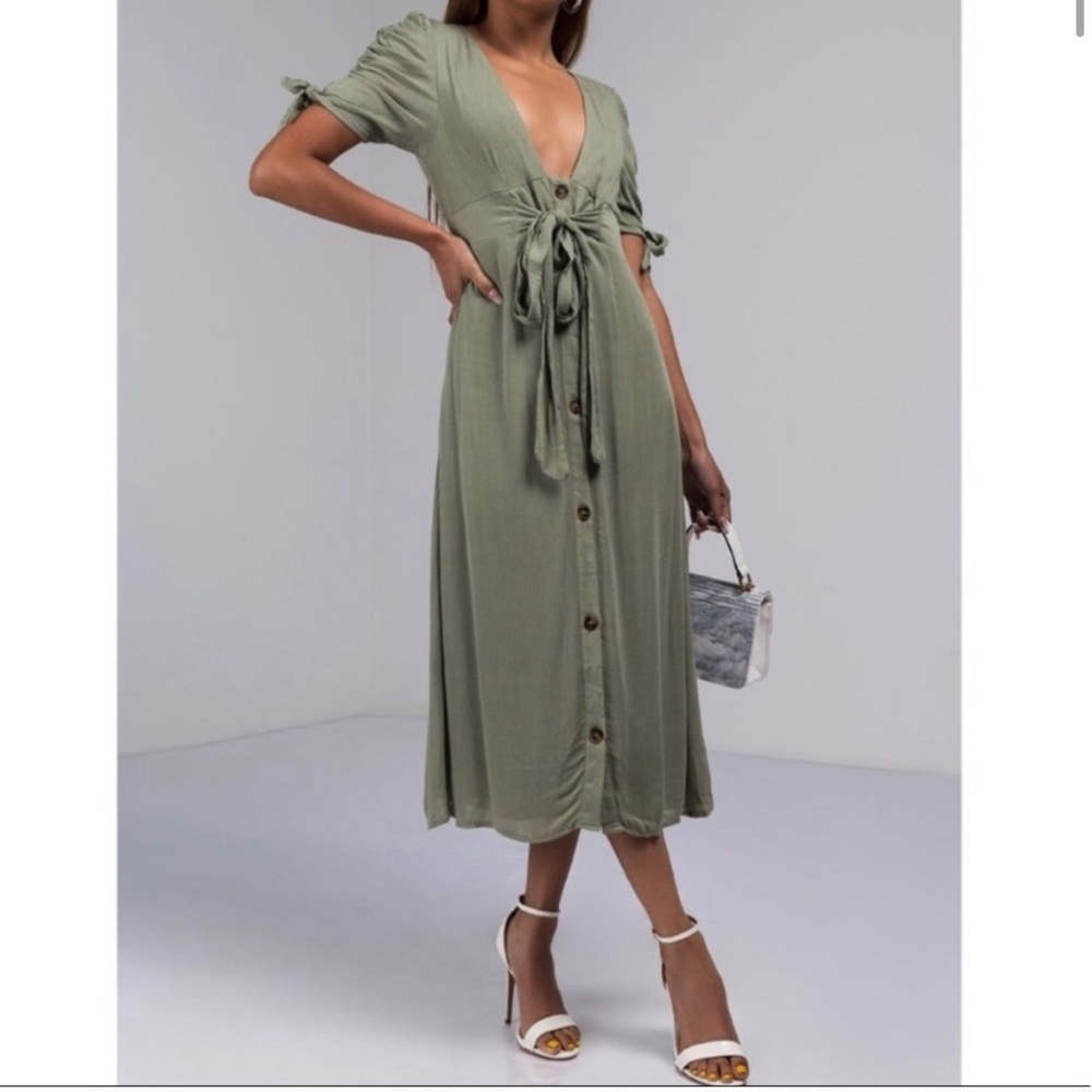 Green Tie Dress